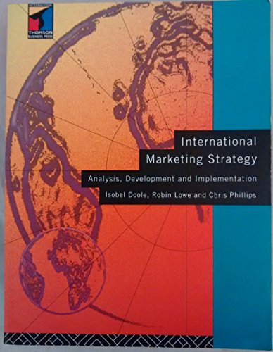 Stock image for International Marketing Strategy: Analysis, Development and Implementation for sale by HPB-Red