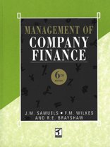 Stock image for Management of Company Finance for sale by AwesomeBooks