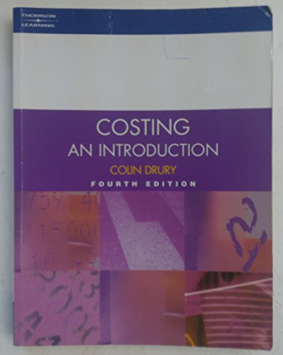 Beispielbild fr Costing: an Introduction (student's book) zum Verkauf von AwesomeBooks