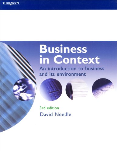 Stock image for Business in Context: An Introduction to Business and Its Environment (Business in Context Series) for sale by WorldofBooks