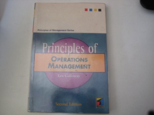 Imagen de archivo de Principles of Operations Management (Principles of Management) a la venta por WorldofBooks
