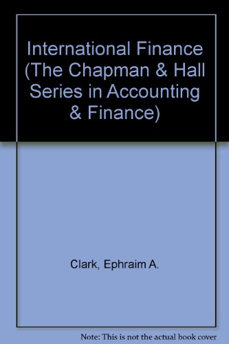 Stock image for International Finance (The Chapman & Hall Series in Accounting & Finance) for sale by AwesomeBooks