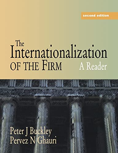 Stock image for The Internationalization of the Firm : a Reader : A Reader for sale by Better World Books