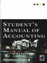 Stock image for A Student's Manual of Accounting for sale by Anybook.com