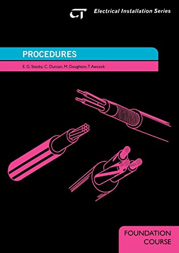Imagen de archivo de Procedures : Electrical Installation Series: Foundation Course a la venta por Better World Books Ltd