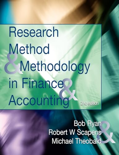 Research Methods and Methodology in Finance and Accounting - Ryan, Bob