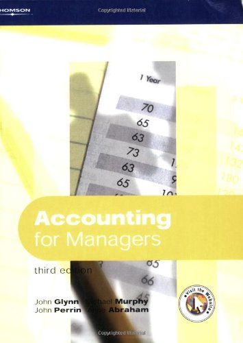 Beispielbild fr Accounting for Managers zum Verkauf von Better World Books