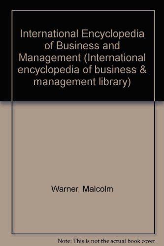 9781861529510: International Encyclopedia of Business and Management