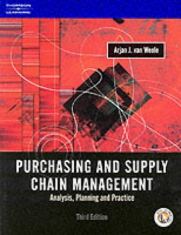 Imagen de archivo de Purchasing and Supply Chain Management: Analysis, Planning and Practice a la venta por SecondSale