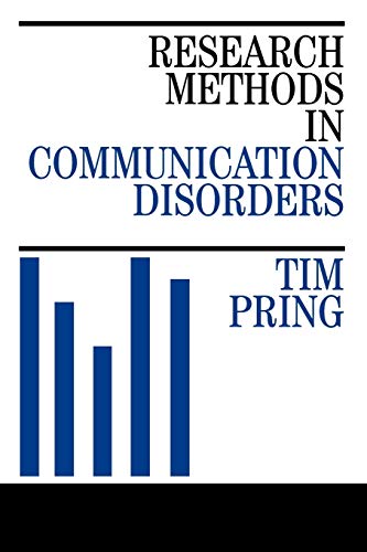Stock image for Research Methods in Communication Disorders for sale by Chiron Media