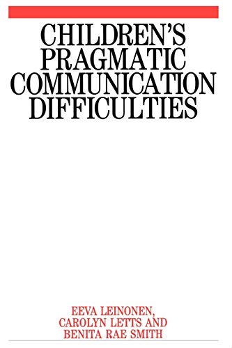 Stock image for Children's Pragmatic Communication Difficulties for sale by Better World Books