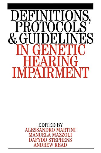 Imagen de archivo de Definitions,Protocols and Guidelines in Genetic Hearing Impairments a la venta por Phatpocket Limited