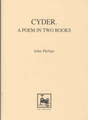 Stock image for Cyder: A Poem in Two Books for sale by Joseph Burridge Books