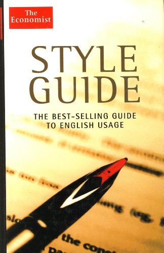 Imagen de archivo de The Economist Style Guide a la venta por WorldofBooks