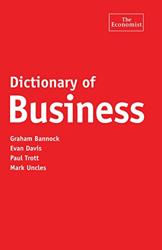 Dictionary of Business (9781861971784) by Graham-bannock-evan-davies-pau; Evan Davies; Paul Trott