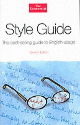 Beispielbild fr The Economist Style Guide zum Verkauf von AwesomeBooks