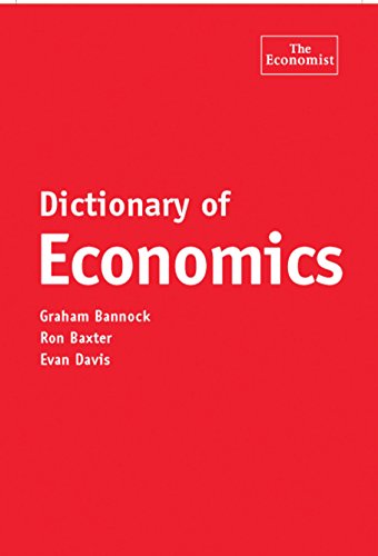 Imagen de archivo de Dictionary of Economics a la venta por Open Books