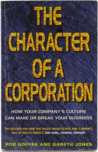 Beispielbild fr Character of a Corporation zum Verkauf von ThriftBooks-Atlanta