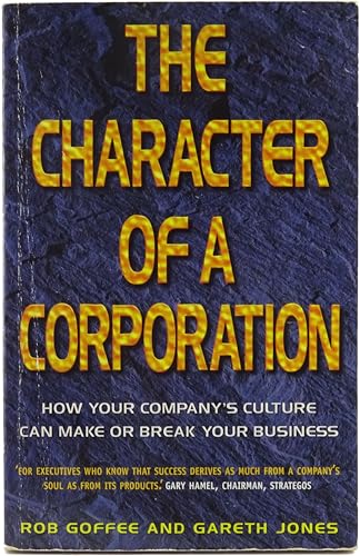 Stock image for Character of a Corporation for sale by OwlsBooks