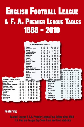 Beispielbild fr English Football League & F.A. Premier League Tables 1888-2010 zum Verkauf von WorldofBooks