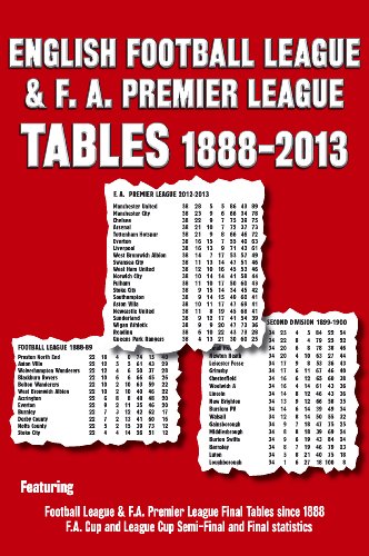 9781862232723: English Football League & FA Premier League Tables 1888-2013