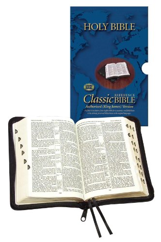 Beispielbild fr Holy Bible - Classic with Zip and Thumb Index: Authorised (King James) Version: Calfskin Medium Sized Centre Reference (Classic Reference) zum Verkauf von dsmbooks