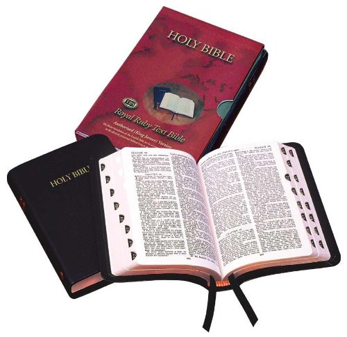 Beispielbild fr Holy Bible - With Thumb Index: Authorised (King James) Version: Small Standard Text Bible (Royal Ruby). IN SLIPCASE zum Verkauf von Rosley Books est. 2000