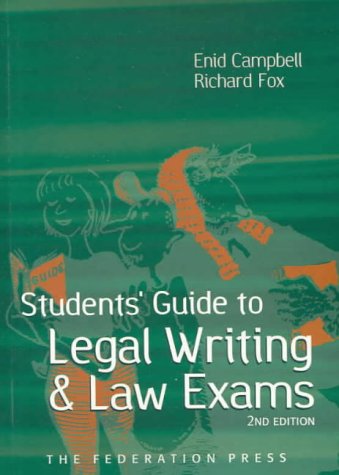 Imagen de archivo de Students' Guide to Legal Writing and Law Exams a la venta por Better World Books Ltd