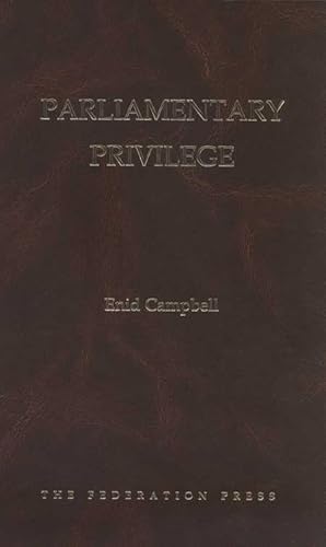 

Parliamentary Privilege (Hardcover)