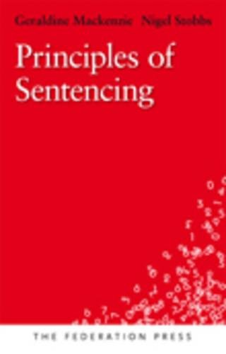 Beispielbild fr Principles of Sentencing zum Verkauf von AwesomeBooks