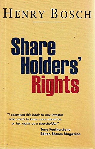 Stock image for Shareholders' Rights for sale by Syber's Books