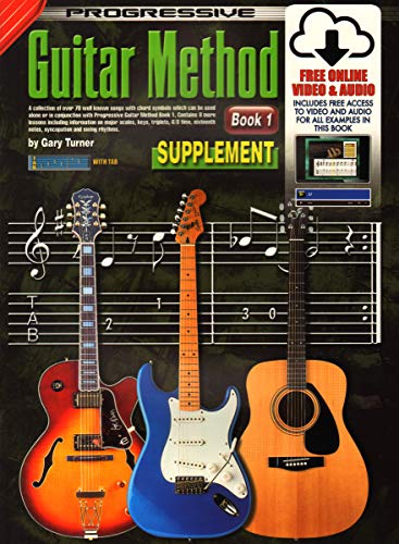 Imagen de archivo de CP69133 - Progressive Guitar Method Book 1 - Supplement - Book/CD/DVD a la venta por GoodwillNI