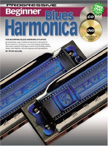 Imagen de archivo de CP69162 - Progressive Beginner Blues Harmonica - Book/CD/DVD a la venta por Save With Sam