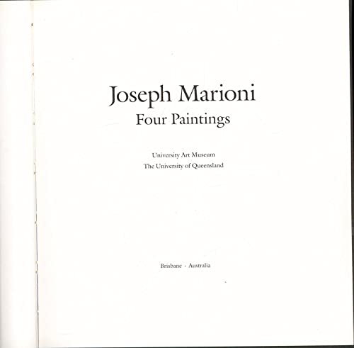 Jospeh Marioni. Four Paintings.