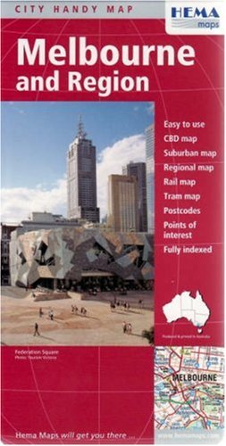 Stock image for Melbourne City and Region Handy Map by Hema for sale by Book Deals