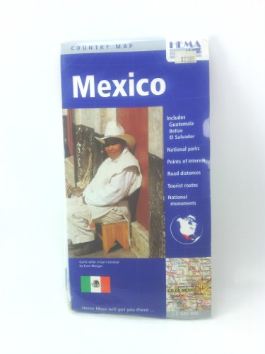 Stock image for Mexico Country Map by Hema (English, Spanish, French, Italian and German Edition) for sale by Wonder Book