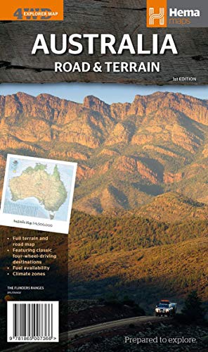 Stock image for Australia Road & Terrain map (r) hema for sale by Revaluation Books