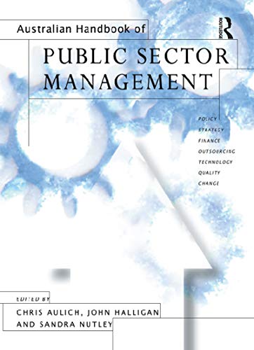 Stock image for Australian Handbook of Public Sector Management for sale by Bayside Books