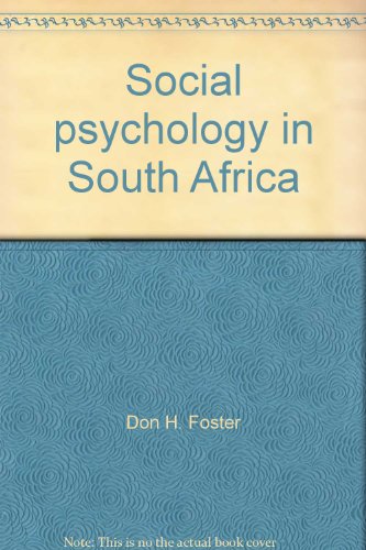 9781868132089: Social psychology in South Africa