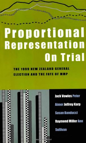 Beispielbild fr Proportional Representation on Trial: New Zealand's Second Mmp Election and After: The 1999 New Zealand General Election and the Fate of MMP zum Verkauf von medimops