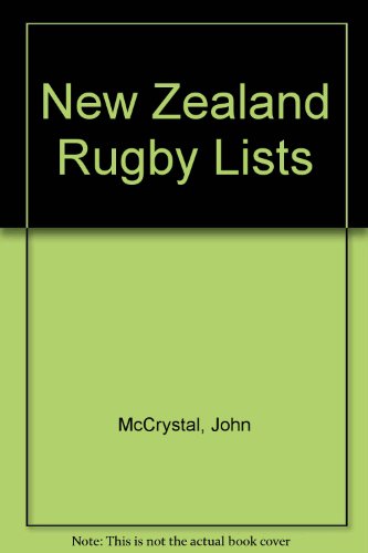 Stock image for The New Zealand Book of Rugby Lists for sale by Matheson Sports International Limited