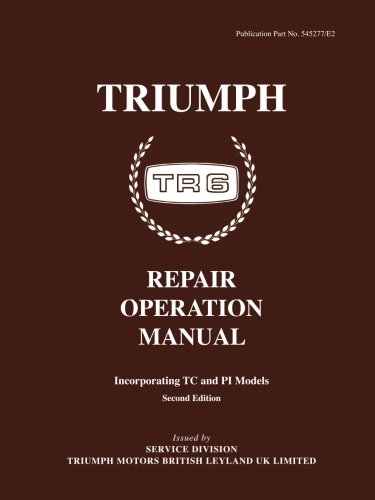 Beispielbild fr Triumph TR6 Operation Manual (Official Workshop Manuals) zum Verkauf von Save With Sam