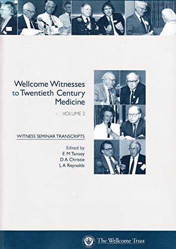 9781869835798: Wellcome Witnesses to Twentieth Century Medicine: Volume 1 (Wellcome Witnesses to Twentieth Century Medicine S.)