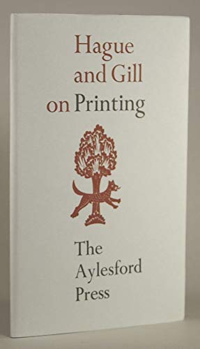 Hague and Gill on Printing (9781869955274) by Eric Gill