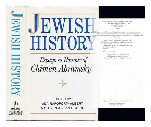 Beispielbild fr Jewish history: Essays in honour of Chimen Abramsky zum Verkauf von Powell's Bookstores Chicago, ABAA