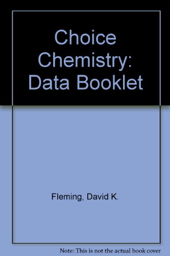 9781870218108: Choice Chemistry: Data Booklet