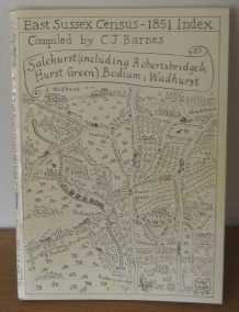 Beispielbild fr East Sussex Census - 1851 Index Vol. 12: Salehurst (including Robertsbridge & Hurst Green), Bodiam & Wadhurst (HO107 1639 Folios 223-429) zum Verkauf von WorldofBooks