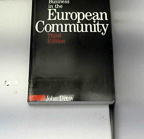 Doing Business in the European Community (9781870332804) by Drew, John