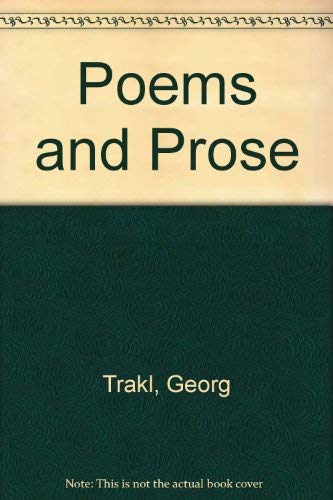 Poems and Prose (9781870352512) by Trakl, Georg