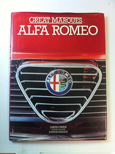 Beispielbild fr Alfa Romeo (Great Marques) zum Verkauf von WorldofBooks